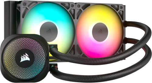 CORSAIR NAUTILUS 240 RS ARGB LIQUID CPU COOLER 240mm 2 VENTOLE RS120 ARGB INTEL LGA 1851/1700, AMD AM5/AM4 NERO